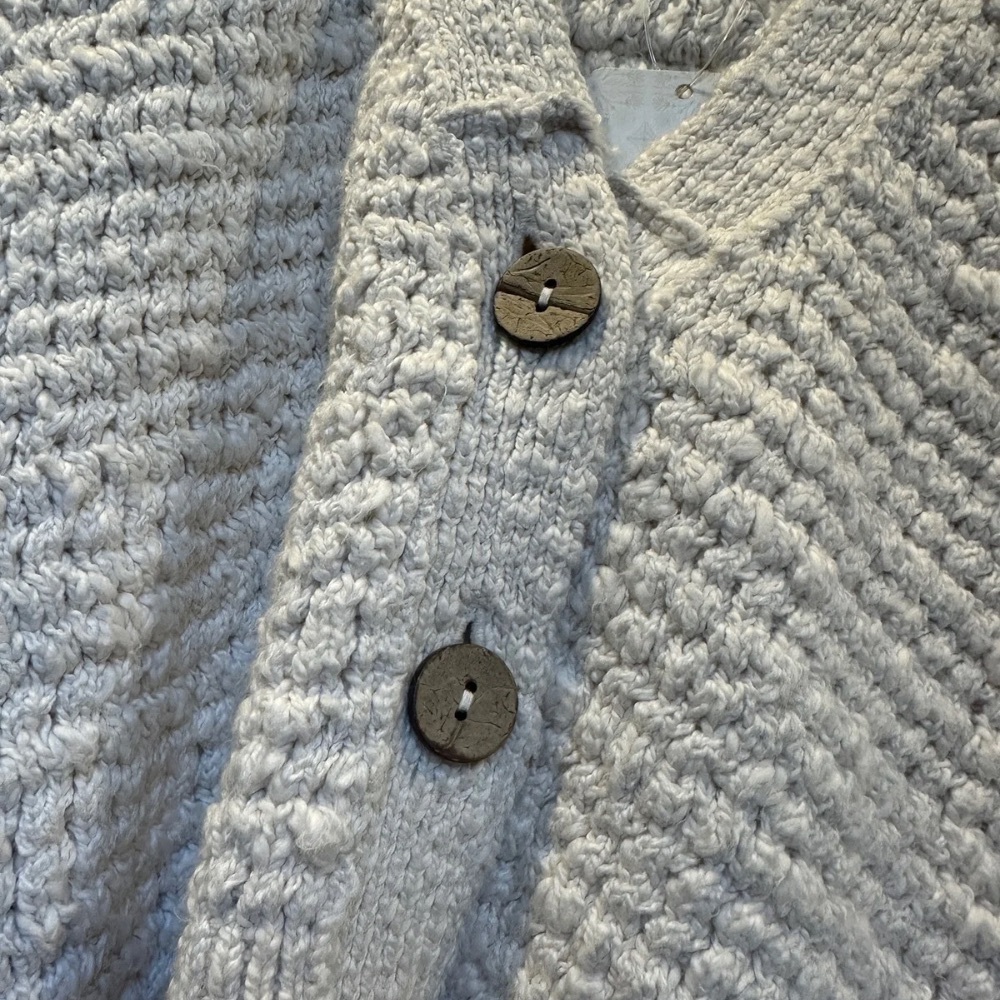 Free People White Sleeveless Cardigan – Size L – NWT - Picture 8 of 8